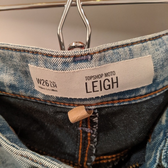 Topshop high waisted Leigh skinny jeans, size 26 - Picture 2 of 3